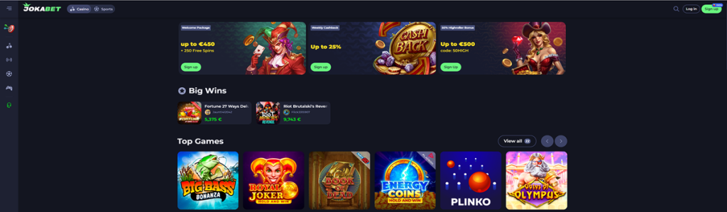 Jokabet Casino Overview